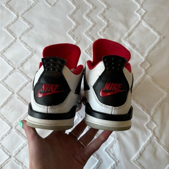 Fire Red Jordan 4’s - Picture 3 of 4